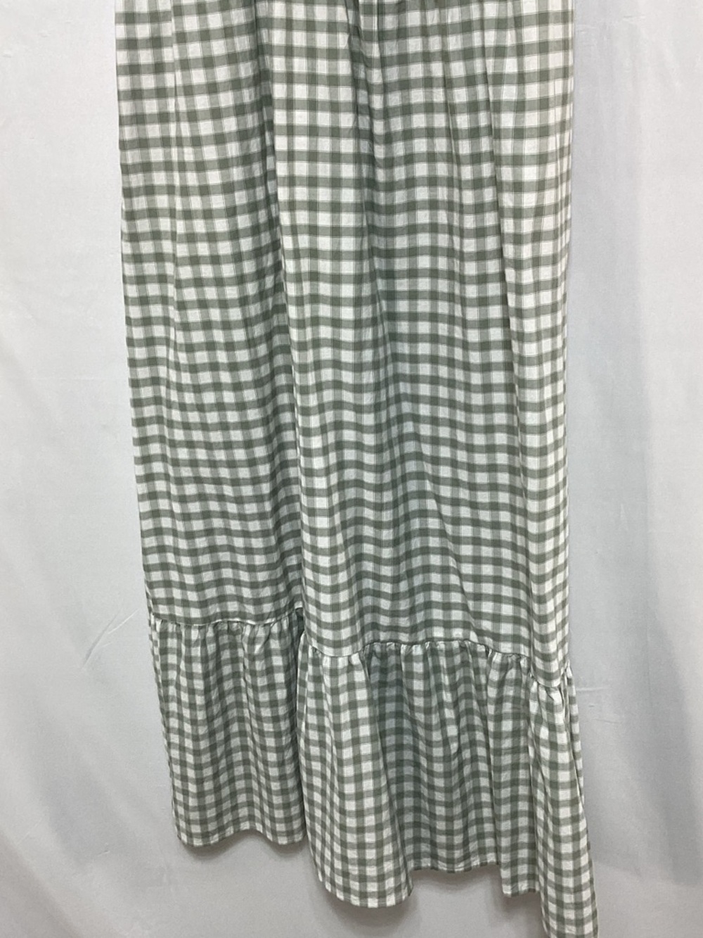 Universal Thread Medium Sage Green Gingham Maxi Dress - Picture 3 of 12